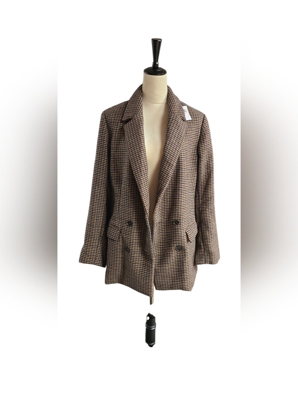 *NWT* Old Navy Multi-Toned Houndstooth Double-Breasted Blazer sz XL
